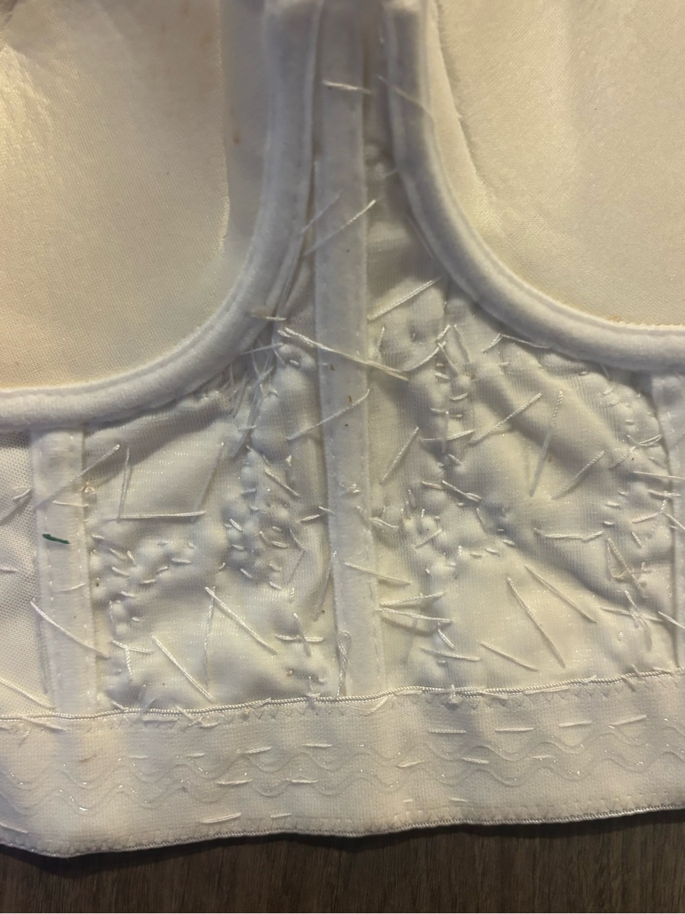 Love J Floral Pearl Embellished Bustier Corset Crop Top Ivory Size M - Picture 5 of 9